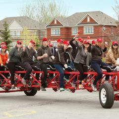 Whitehots team riding Big Bike